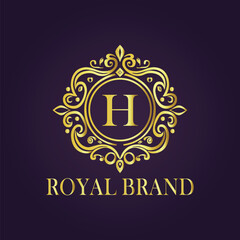 luxury gold logo concept