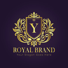 luxury gold logo concept