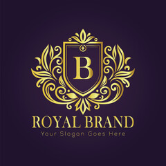 luxury gold logo concept