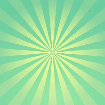 Loop video of Sunburst rotating right (green) [square video]