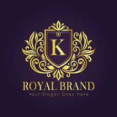 luxury gold logo concept