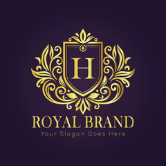 luxury gold logo concept