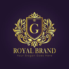 luxury gold logo concept