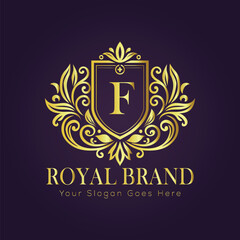 luxury gold logo concept