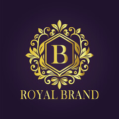 luxury gold logo concept