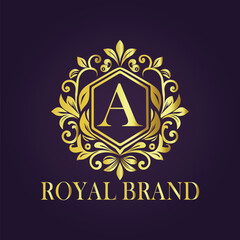 luxury gold logo concept