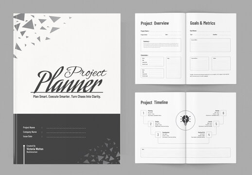 Project Planner Layout For Corporate Companies