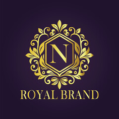 luxury gold logo concept