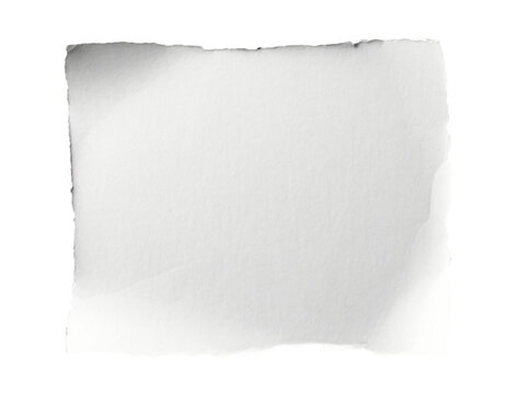 recommend clip art: Paper with uneven torn edges on transparent background. Generated by AI.