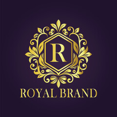 luxury gold logo concept