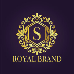 luxury gold logo concept