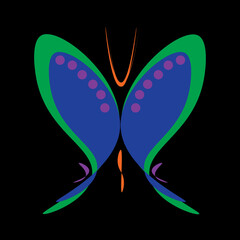 butterfly isolated on white background