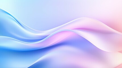 Fototapeta premium Waves of pastel colors creating a serene and calming abstract background.