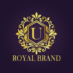 luxury gold logo concept
