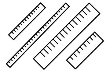 ruler line art simple minimalistic design sketch drawing