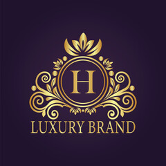 luxury gold logo concept