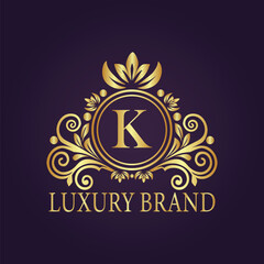 luxury gold logo concept