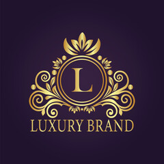 luxury gold logo concept