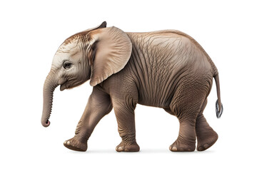 Obraz premium Adorable baby elephant walking