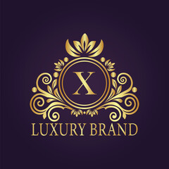 luxury gold logo concept