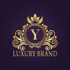 luxury gold logo concept