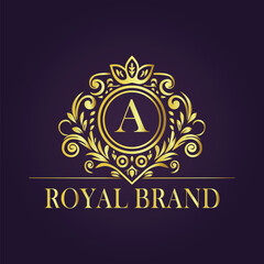 luxury gold logo concept