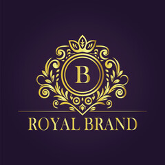 luxury gold logo concept