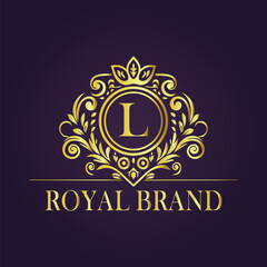luxury gold logo concept