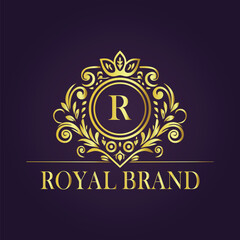 luxury gold logo concept