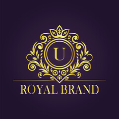 luxury gold logo concept