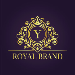 luxury gold logo concept