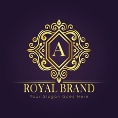luxury gold logo concept