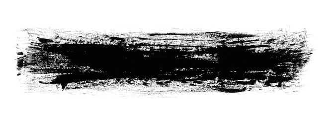 Grunge brush stroke with strong texture and distressed ink