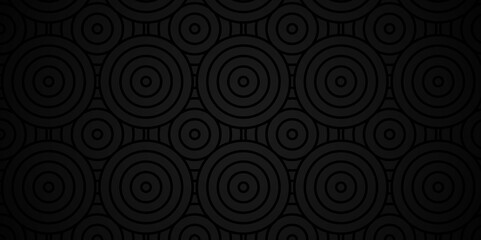 Overlapping Pattern Minimal diamond geometric waves spiral transparent and abstract circle wave line. black seamless tile stripe geometric create retro spiral line pattern background.