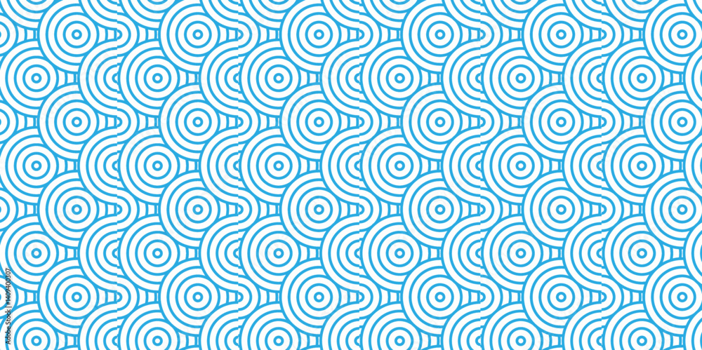 Poster overlapping pattern minimal diamond geometric waves spiral transparent and abstract circle wave line