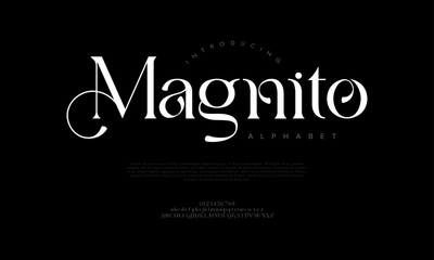 Modern Classy Serif Font Vector with Unique Swash for Branding Design