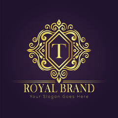 luxury gold logo concept