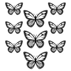 seamless pattern with butterflies