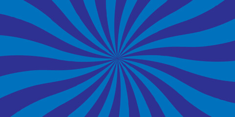 Vector geometric abstract blue cartoon, poster wallpaper. diagonal fabric radial summer sunshine explosion energy sunlight glowing sunburst design.