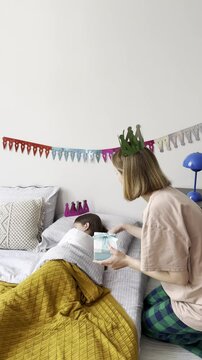 Surprise birthday morning with gifts and joy!