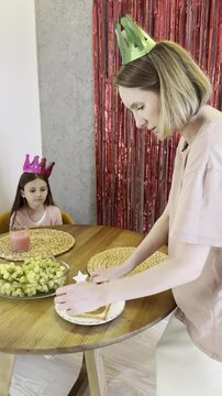 Kids party celebration with snacks and fun activities