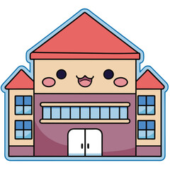 Cute Cartoon Building