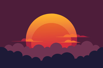Obraz premium sunset over the sea