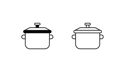 Cooker icon design with white background stock illustration
