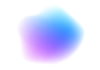 Abstract colorful watercolor blur mesh on isolated transparent background. Circle shape png. 