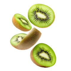 Fototapeta premium Kiwi falling png