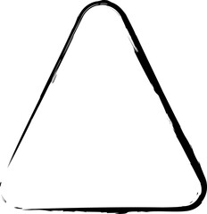 Brush rounded triangle. Concept art