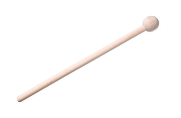 Xylophone mallet isolated on white. Child's musical instrument