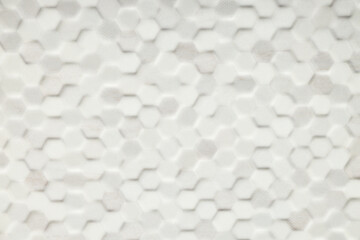 Fototapeta premium Texture of tiles with beautiful pattern as background, top view