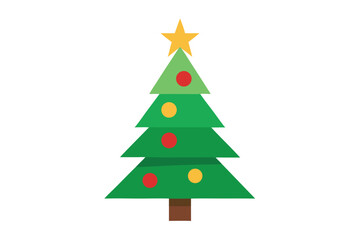 christmas tree vector illustration